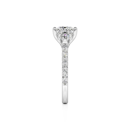 Saffron Lab Grown Diamond Ring | White Gold | 4