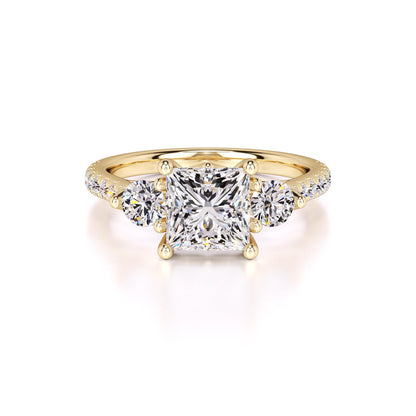 Saffron Lab Grown Diamond Ring | Yellow Gold | 1