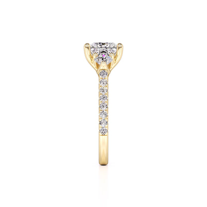 Saffron Lab Grown Diamond Ring | Yellow Gold | 4