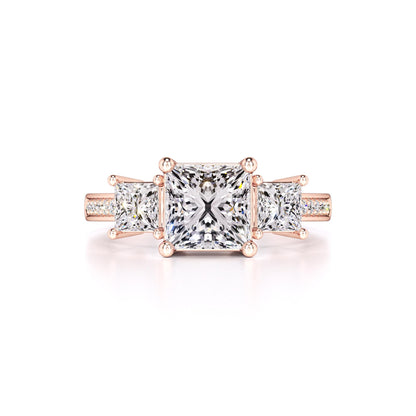 Mabel Moissanite & Lab Grown Diamond Ring | Rose Gold | 1