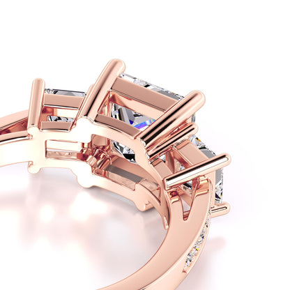 Mabel Moissanite & Lab Grown Diamond Ring | Rose Gold | 2