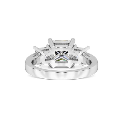 Mabel Moissanite & Lab Grown Diamond Ring | White Gold | 3