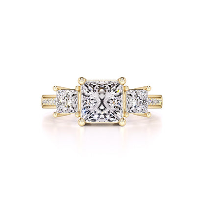 Mabel Moissanite & Lab Grown Diamond Ring | Yellow Gold | 1