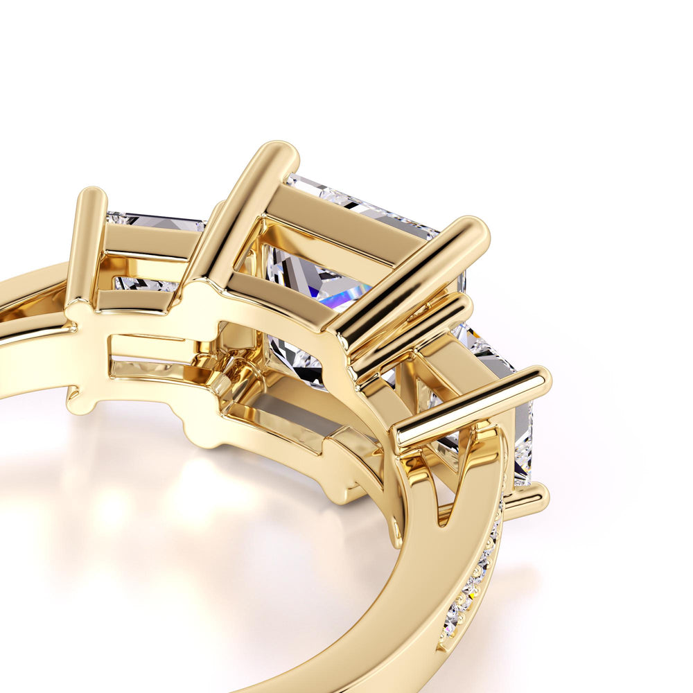 Mabel Moissanite & Lab Grown Diamond Ring | Yellow Gold | 2