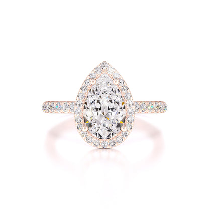 Samantha Moissanite & Lab Grown Diamond Ring | Rose Gold | 1