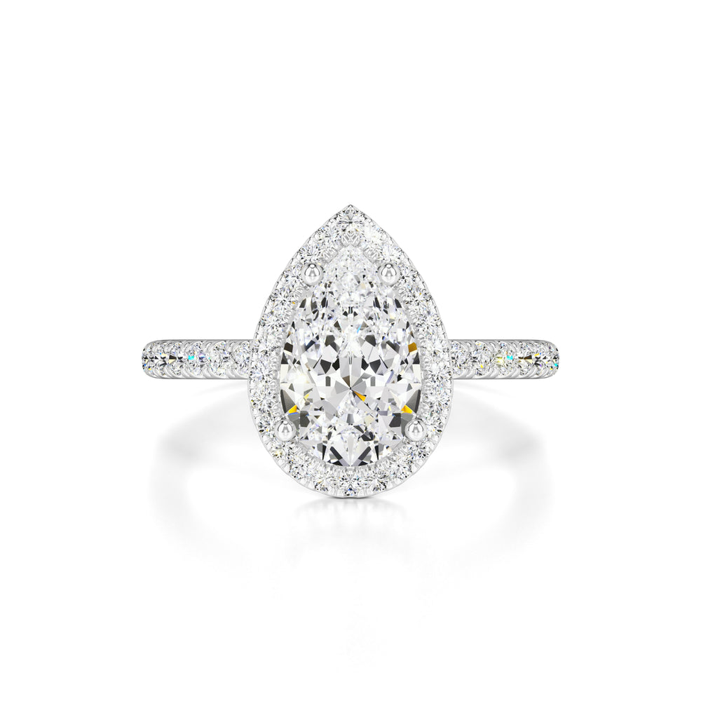 Samantha Moissanite & Lab Grown Diamond Ring | White Gold | 1