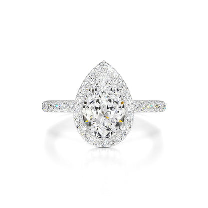 Samantha Moissanite & Lab Grown Diamond Ring | White Gold | 1
