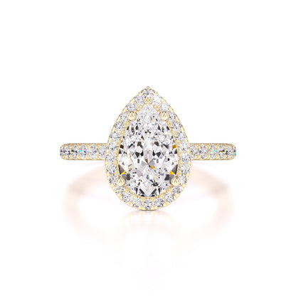 Samantha Moissanite & Lab Grown Diamond Ring | Yellow Gold | 1