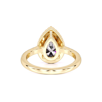 Samantha Moissanite & Lab Grown Diamond Ring | Yellow Gold | 3