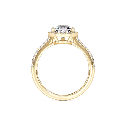 Samantha Moissanite & Lab Grown Diamond Ring | Yellow Gold | 4