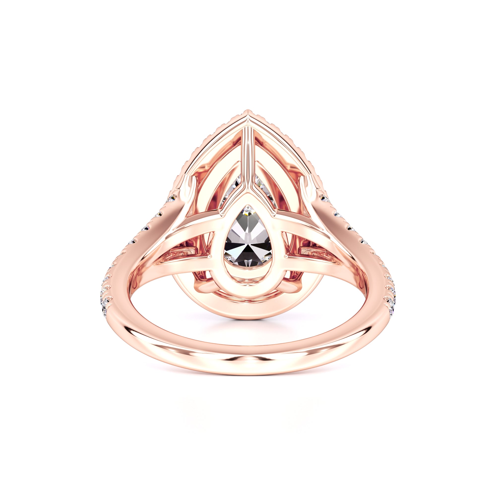 Veronica Moissanite & Lab Grown Diamond Ring | Rose Gold | 3