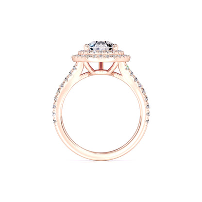 Veronica Moissanite & Lab Grown Diamond Ring | Rose Gold | 4