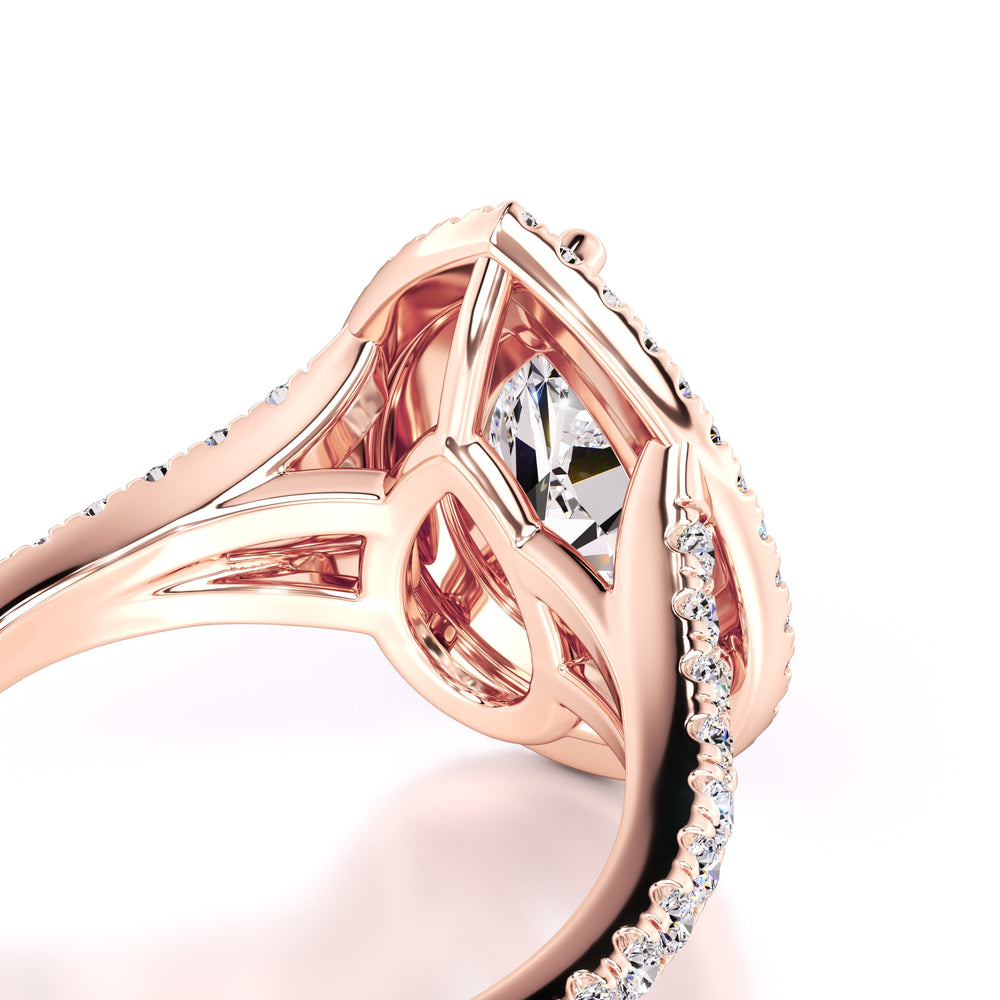 Veronica Lab Grown Diamond Ring | Rose Gold | 2