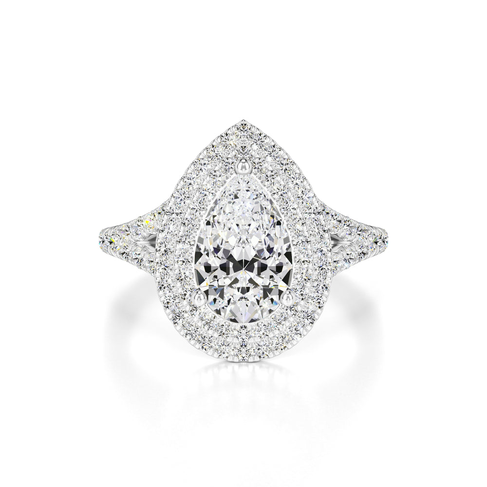 Veronica Moissanite & Lab Grown Diamond Ring | White Gold | 1