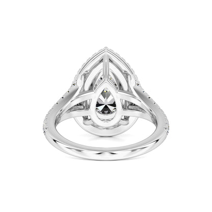 Veronica Moissanite & Lab Grown Diamond Ring | White Gold | 3
