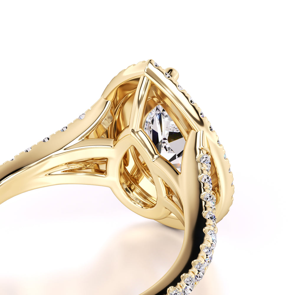 Veronica Lab Grown Diamond Ring | Yellow Gold | 2