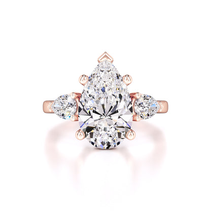 Sadie Moissanite & Lab Grown Diamond Ring | Rose Gold | 1