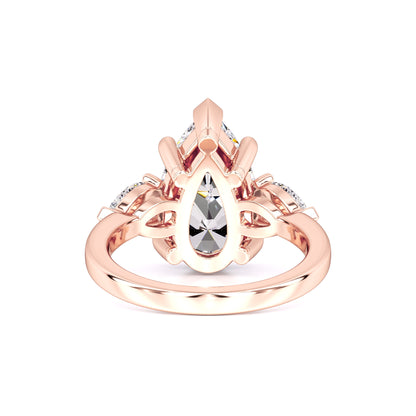 Sadie Moissanite & Lab Grown Diamond Ring | Rose Gold | 3