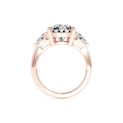 Sadie Moissanite & Lab Grown Diamond Ring | Rose Gold | 4