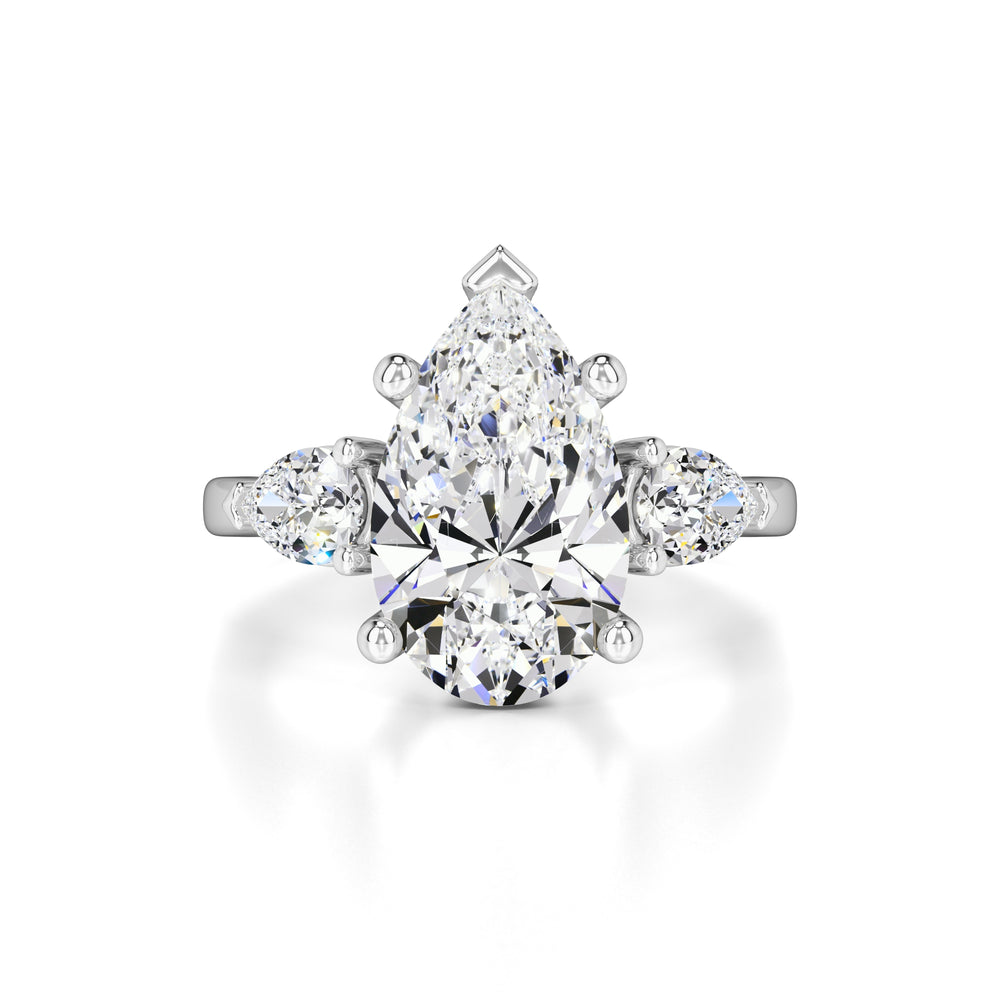 Sadie Moissanite & Lab Grown Diamond Ring | White Gold | 1