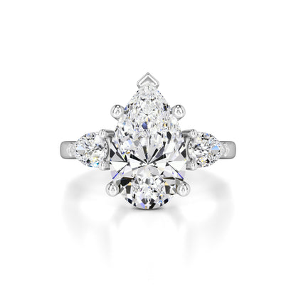 Sadie Moissanite & Lab Grown Diamond Ring | White Gold | 1