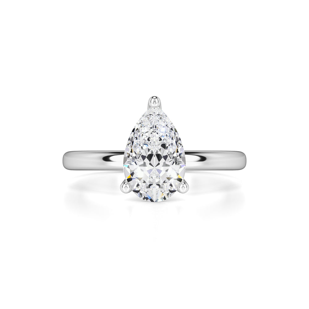 Mila Moissanite Ring | White Gold | 1