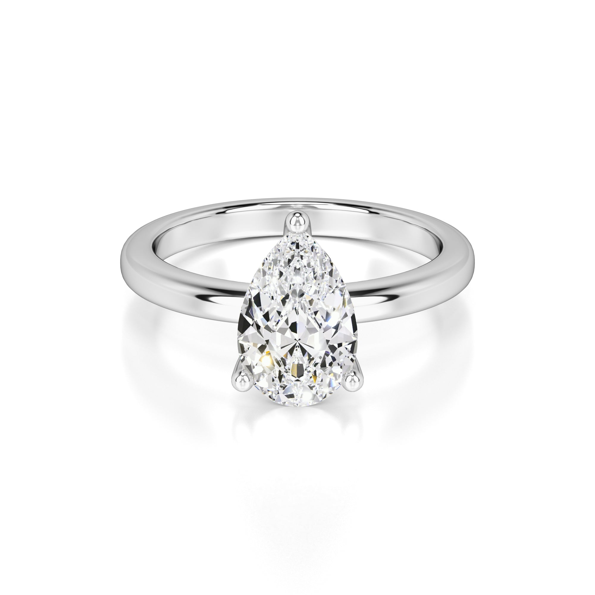 Mila Lab Grown Diamond Ring | White Gold | 1