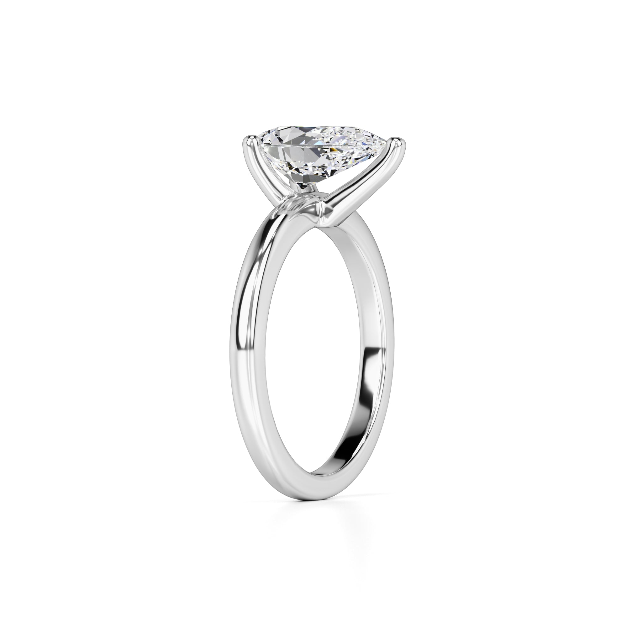 Mila Lab Grown Diamond Ring | White Gold | 3