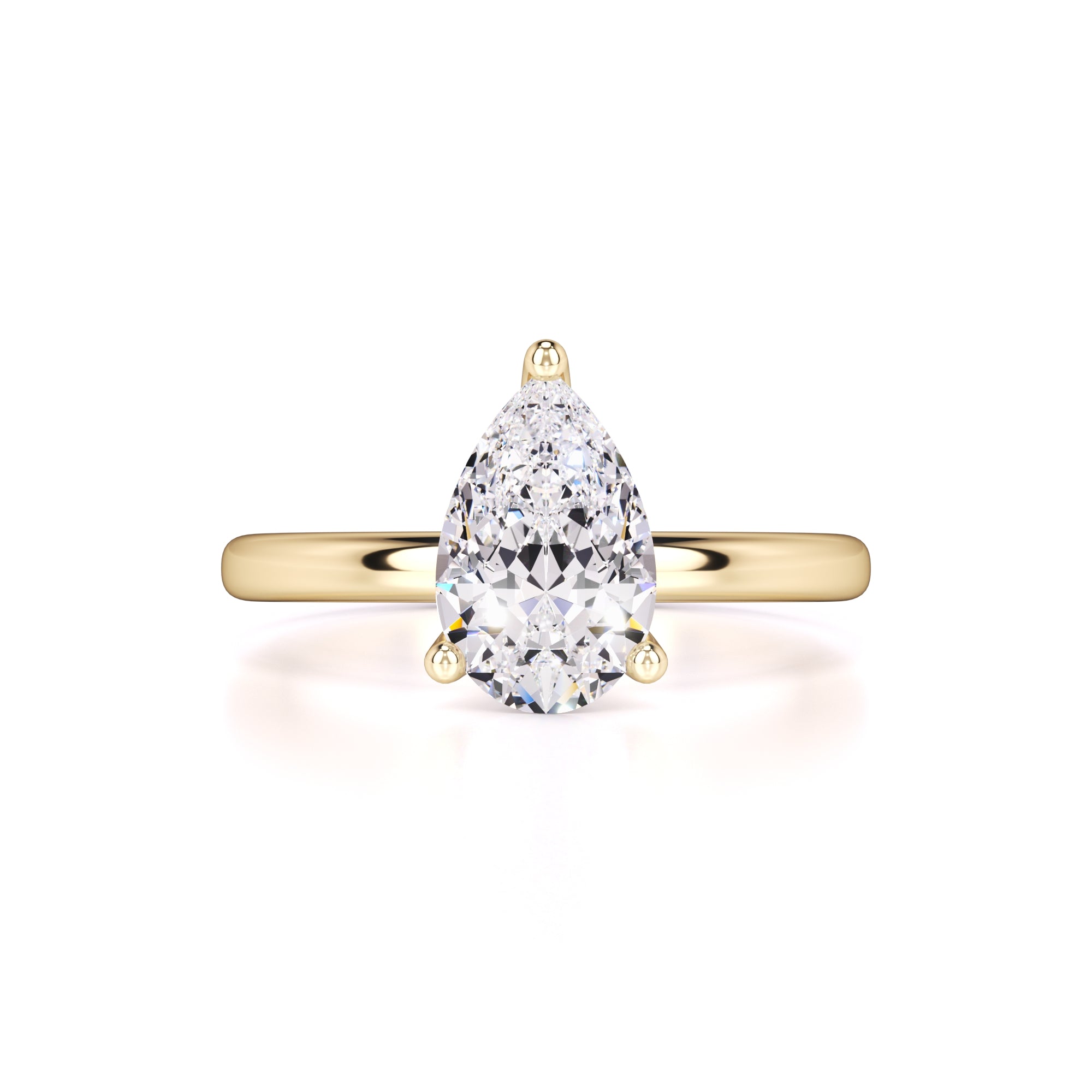 Mila Moissanite Ring | Yellow Gold | 1
