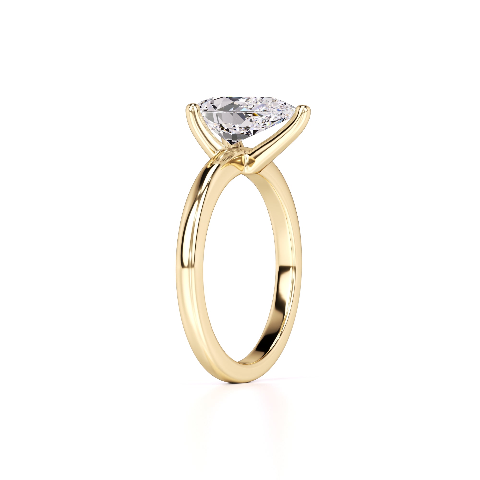 Mila Lab Grown Diamond Ring | Yellow Gold | 3