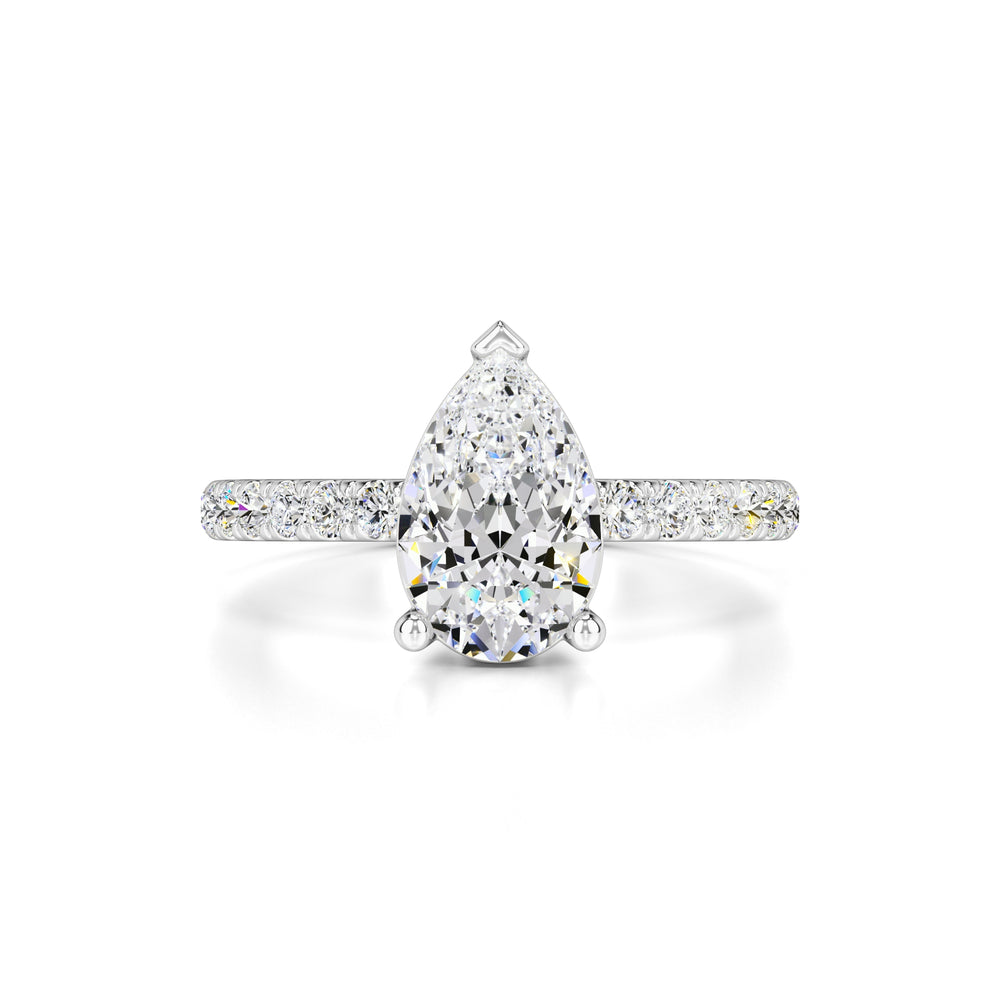 Gabriela Moissanite & Lab Grown Diamond Ring | White Gold | 1
