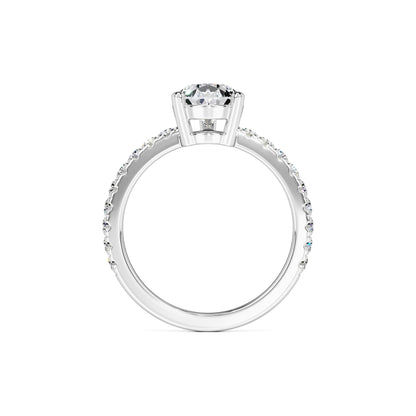 Gabriela Moissanite & Lab Grown Diamond Ring | White Gold | 4