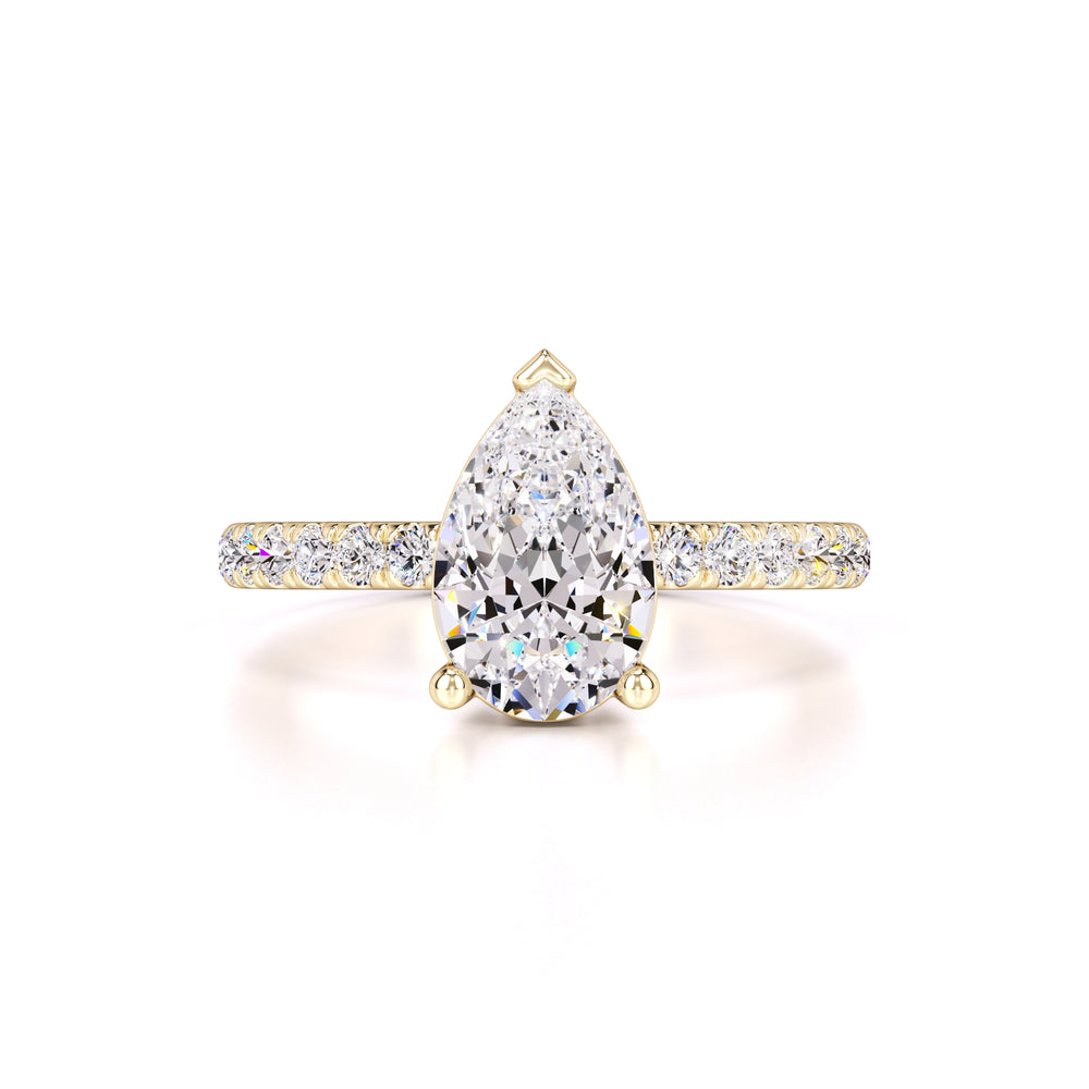 Gabriela Moissanite & Lab Grown Diamond Ring | Yellow Gold | 1