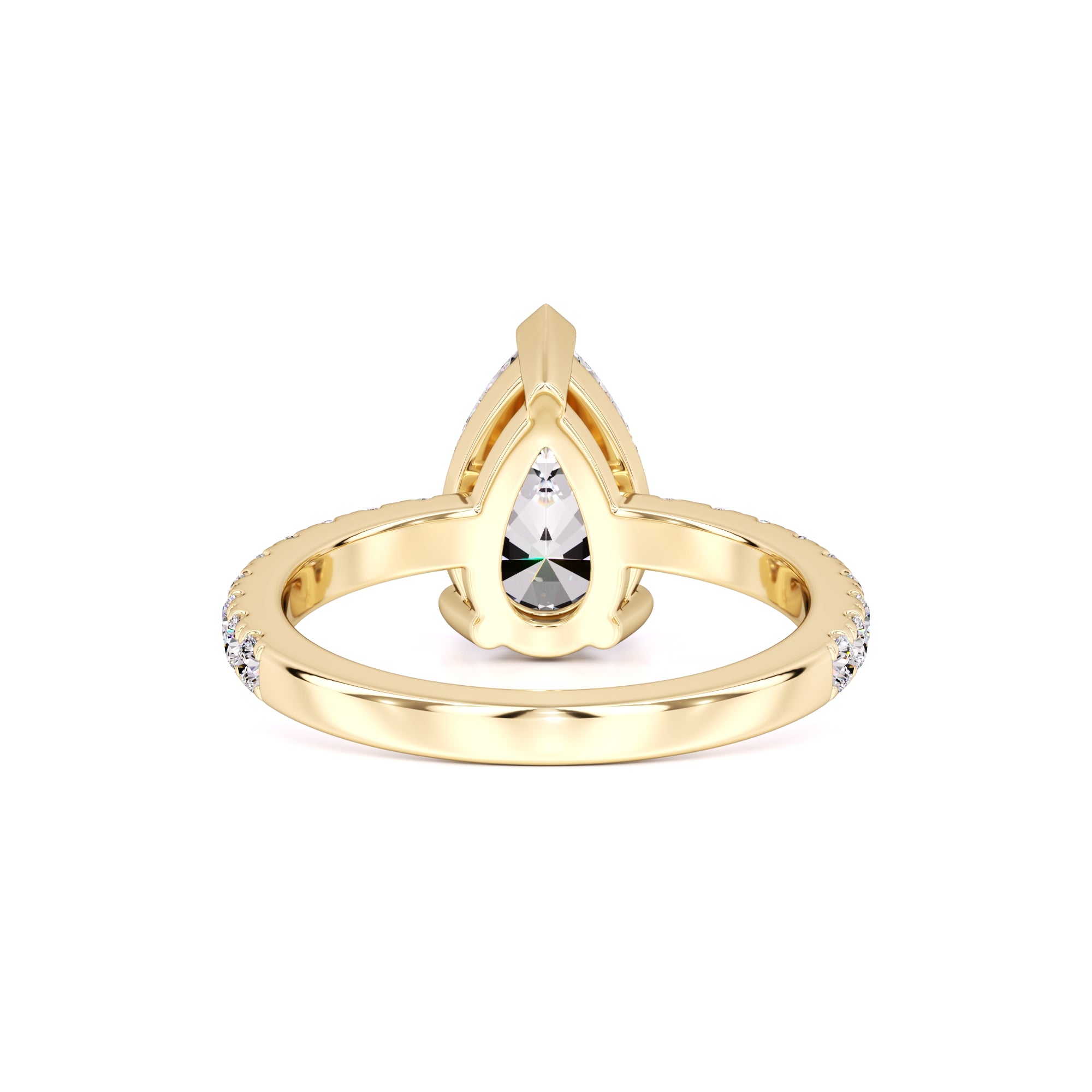 Gabriela Moissanite & Lab Grown Diamond Ring | Yellow Gold | 3