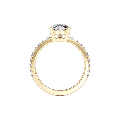 Gabriela Moissanite & Lab Grown Diamond Ring | Yellow Gold | 4