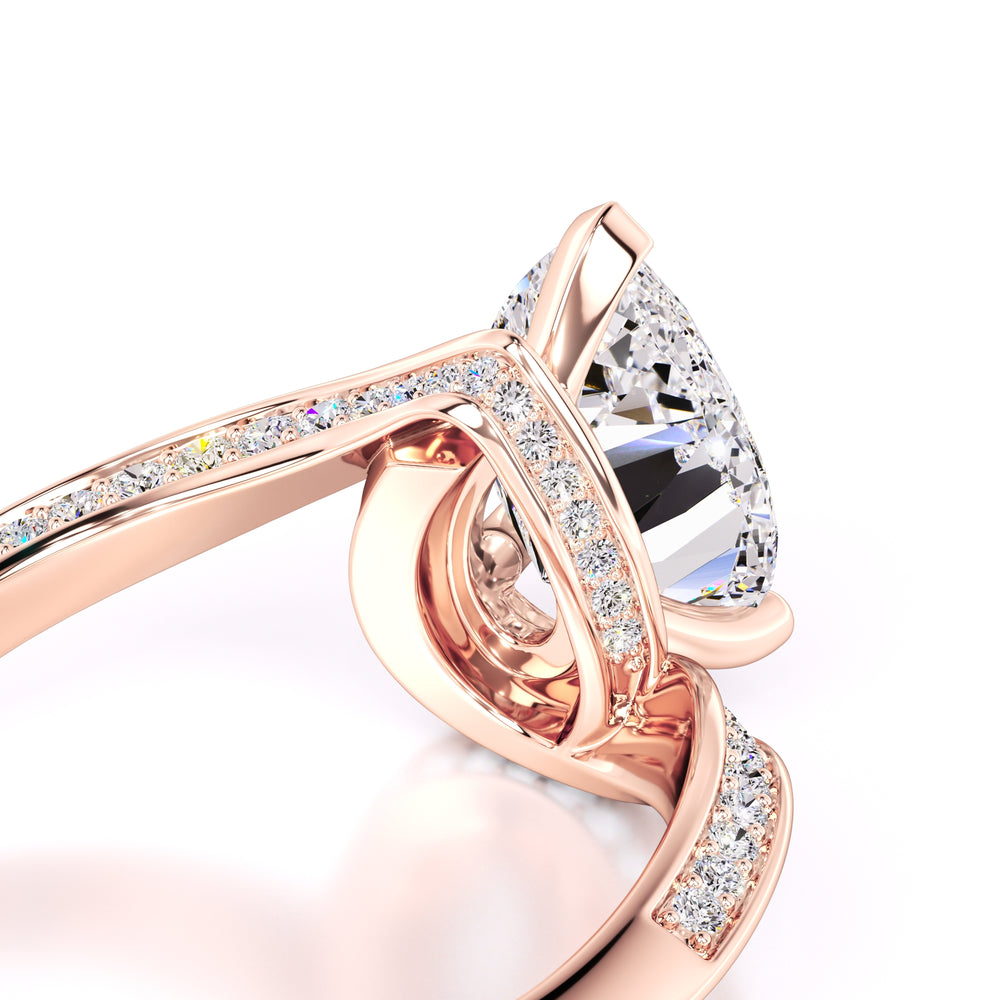Julia Lab Grown Diamond Ring | Rose Gold | 2