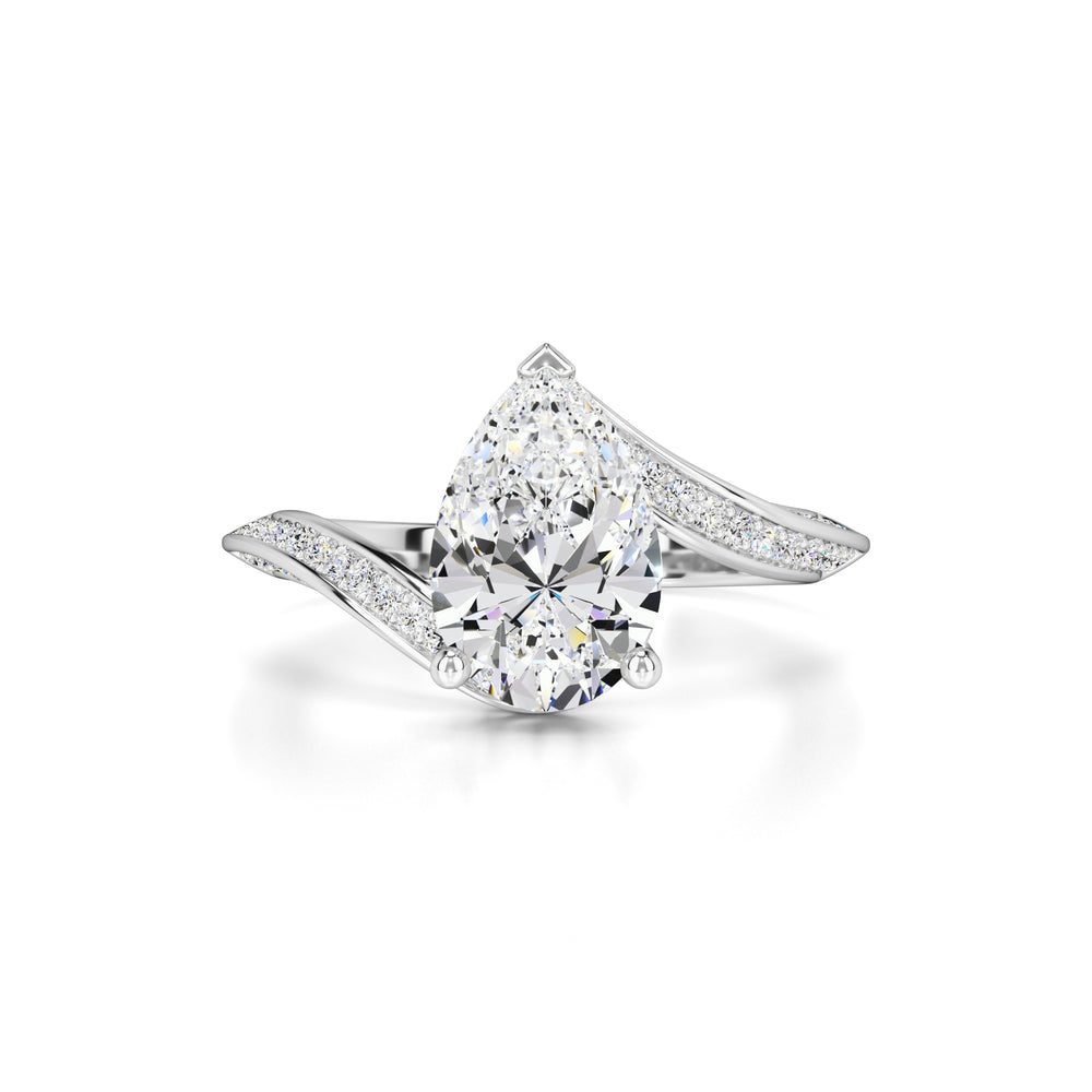 Julia Moissanite & Lab Grown Diamond Ring | White Gold | 1