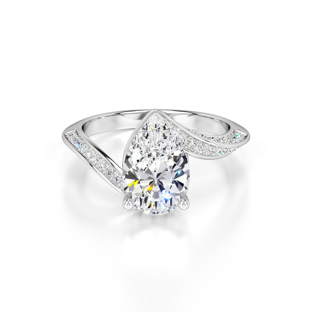 Julia Lab Grown Diamond Ring | White Gold | 1