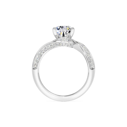 Julia Moissanite & Lab Grown Diamond Ring | White Gold | 4