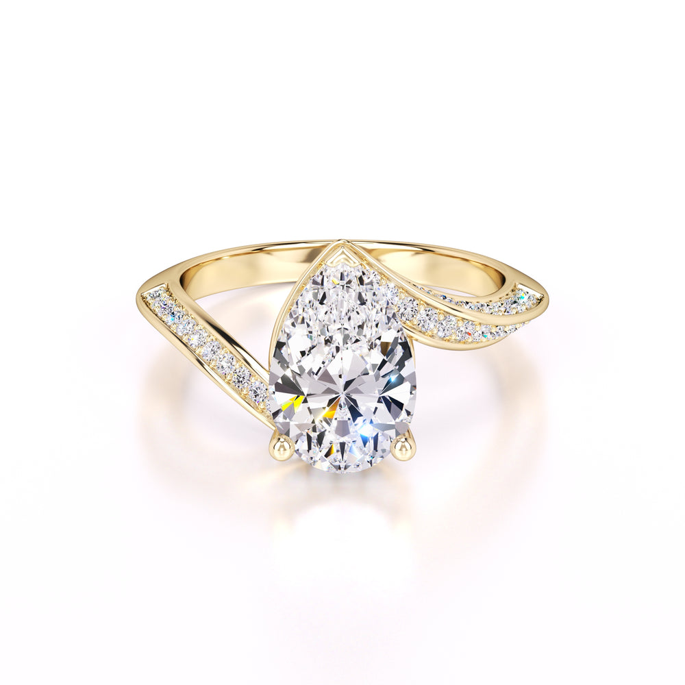 Julia Lab Grown Diamond Ring | Yellow Gold | 1