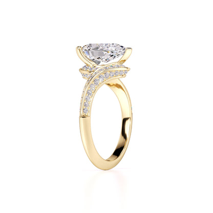 Julia Lab Grown Diamond Ring | Yellow Gold | 3