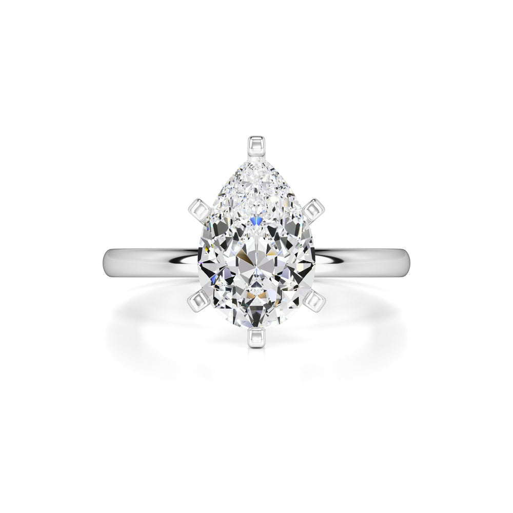 Addison Moissanite Ring | White Gold | 1