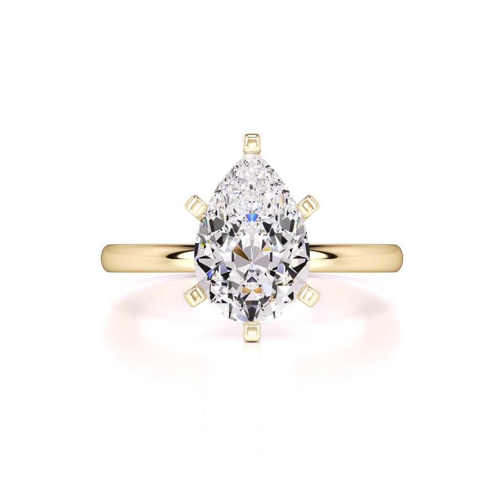 Addison Moissanite Ring | Yellow Gold | 1