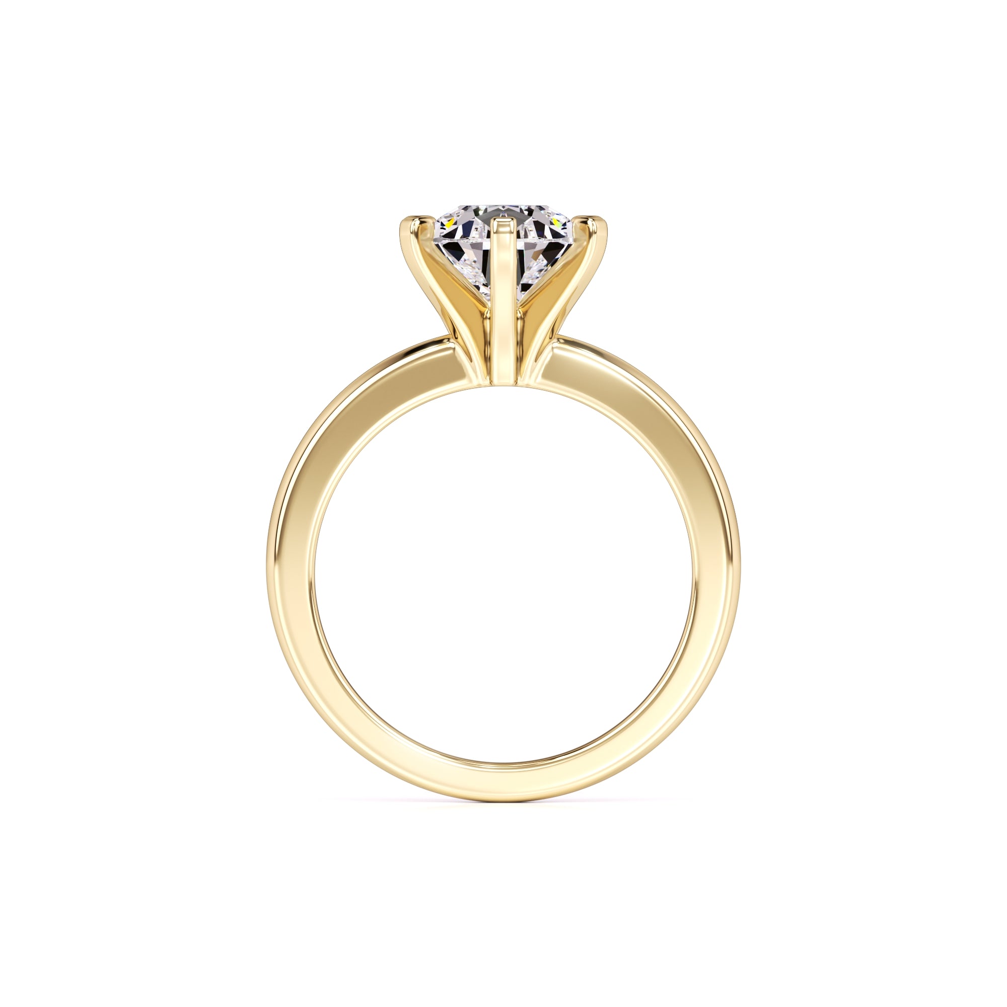 Addison Moissanite Ring | Yellow Gold | 4