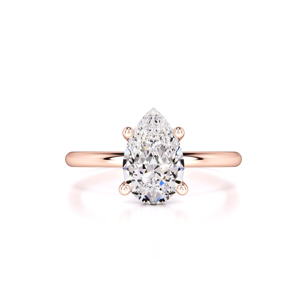 Alexis Moissanite & Lab Grown Diamond Ring | Rose Gold | 1