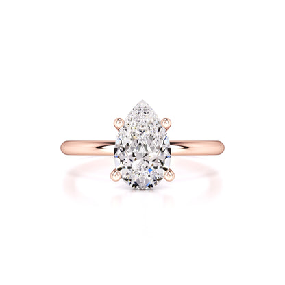 Alexis Moissanite & Lab Grown Diamond Ring | Rose Gold | 1