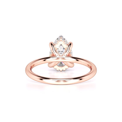 Alexis Moissanite & Lab Grown Diamond Ring | Rose Gold | 3