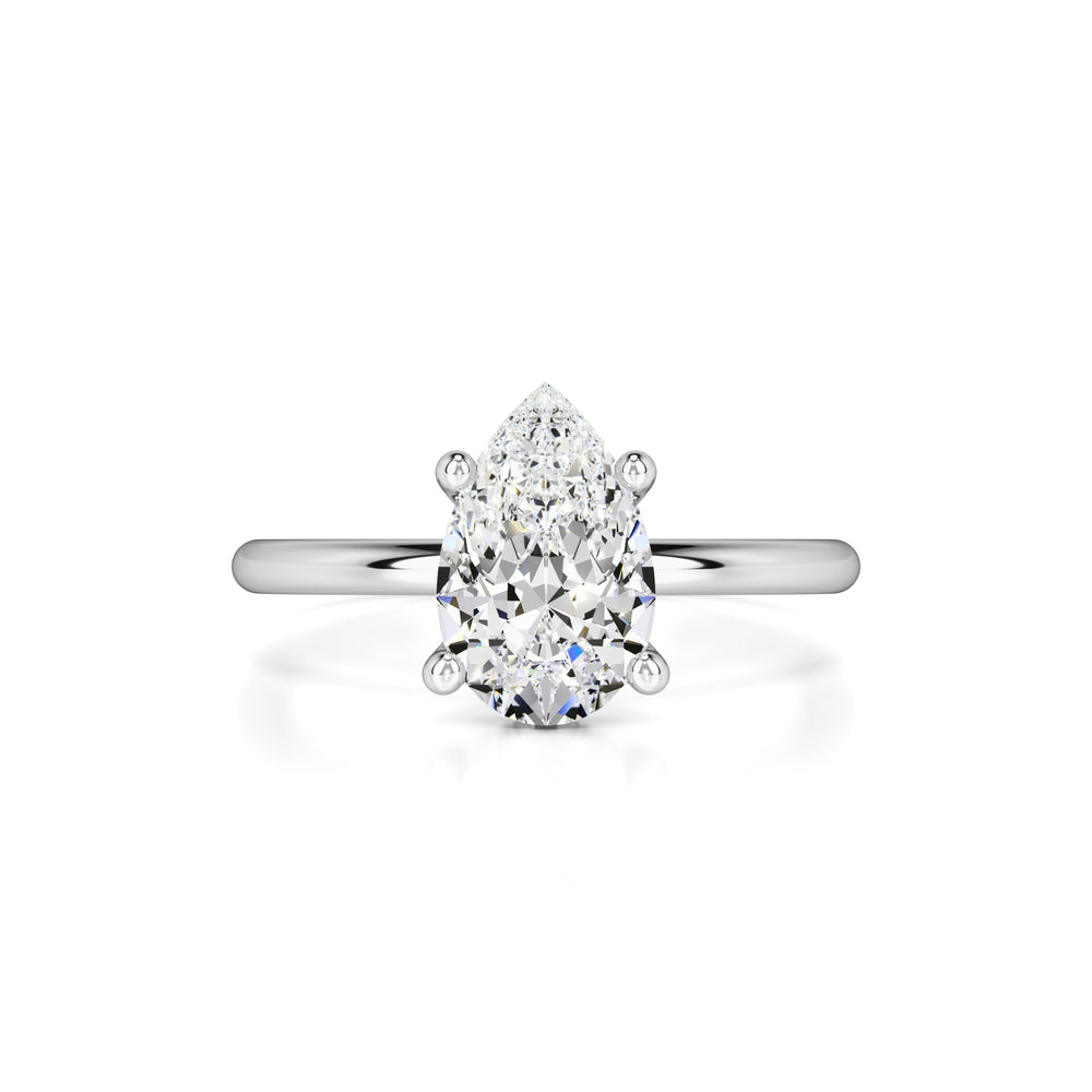 Alexis Moissanite & Lab Grown Diamond Ring | White Gold | 1