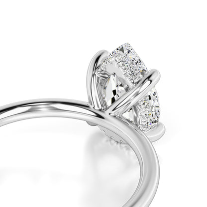 Alexis Moissanite & Lab Grown Diamond Ring | White Gold | 2