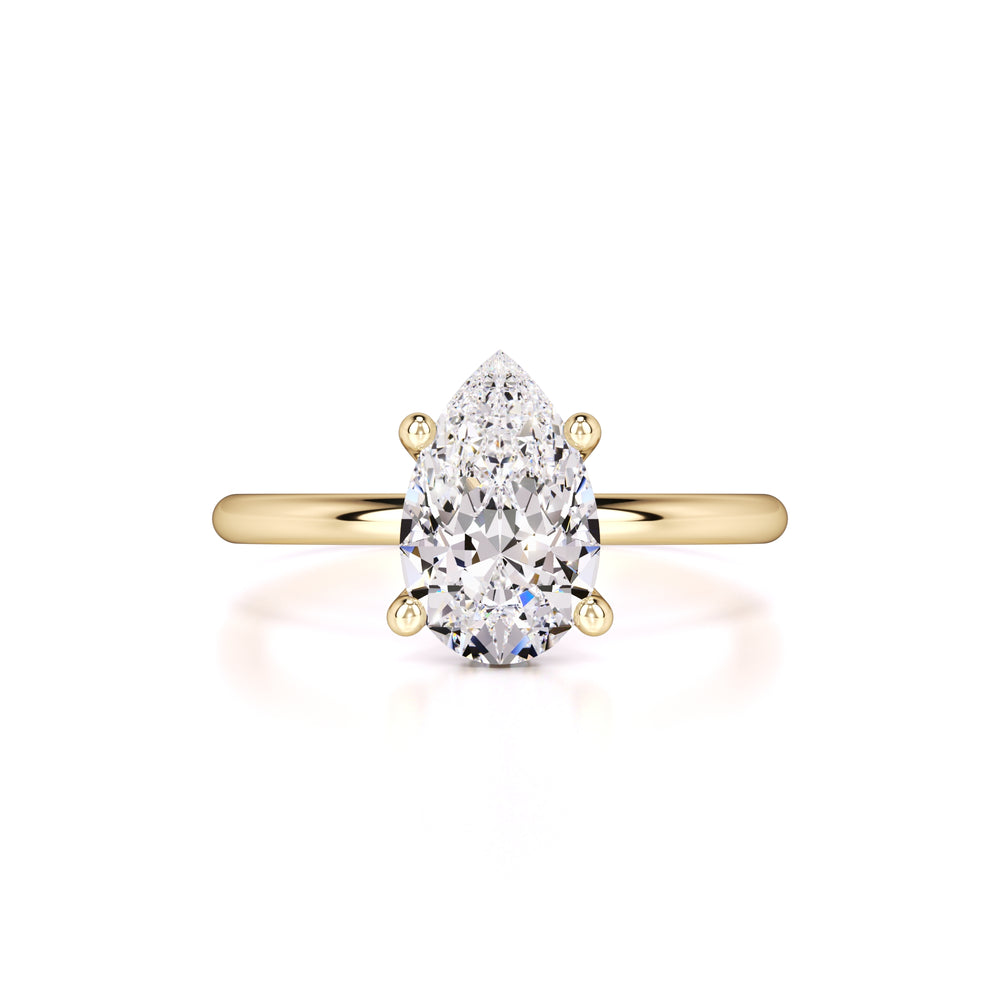 Alexis Moissanite & Lab Grown Diamond Ring | Yellow Gold | 1